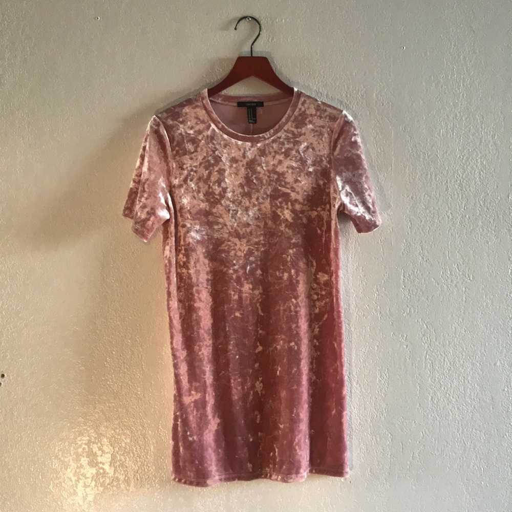 Velvet T Shirt Dress